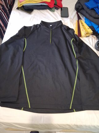 Camiseta Kappa Negra Hombre