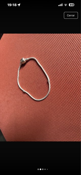 Pulsera de plata con cierre