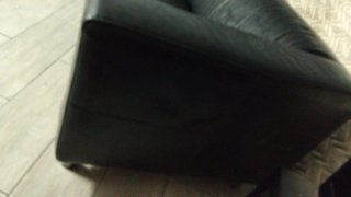 Sofá Polipiel Negro Ikea