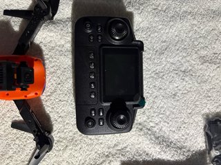 Dron con cámara Naranja y Negro