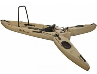 Kayak de pesca con estabilizadores