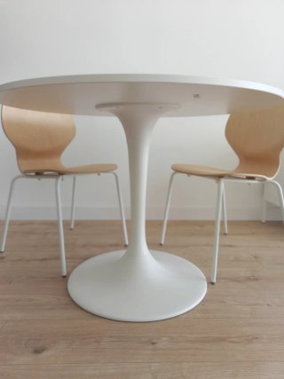 Mesa redonda IKEA DOCKSTA blanca