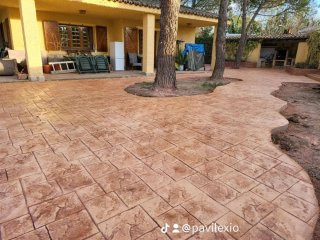 Suelo de hormigón impreso