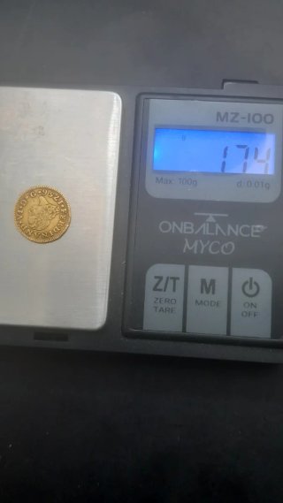 Moneda Medio Escudo Oro 1756
