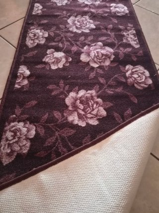 Tappeto runner rose bordeaux 57x280 cm