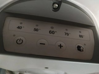 Calentador Eléctrico Blanco.