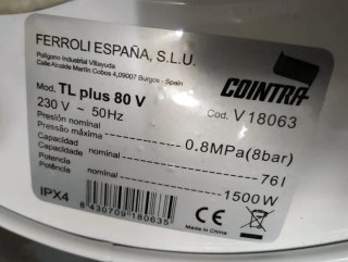 Calentador Eléctrico Blanco.