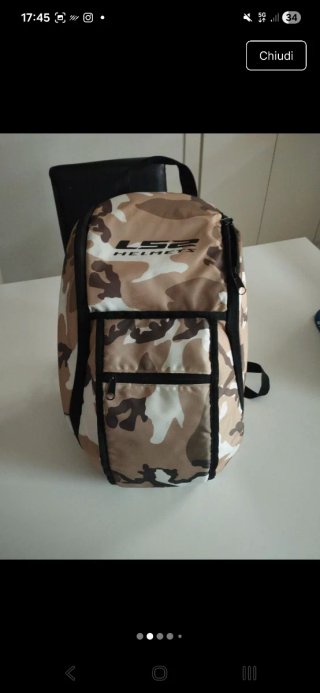 Zaino porta casco LS2 camouflage