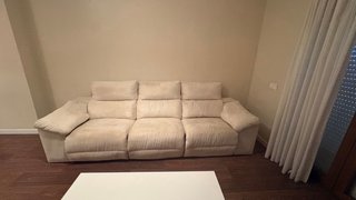 Sofá de 3 plazas beige