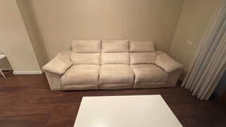 Sofá de 3 plazas beige