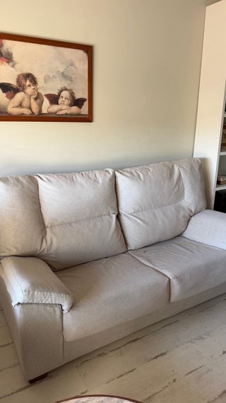 Sofá 192x64cm Gris tela