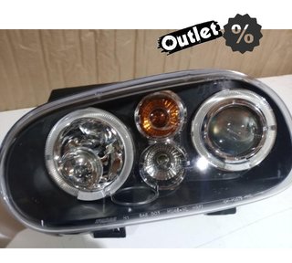 HG FAROS VOLKSWAGEN VW GOLF 4 OJOS ANGEL LED LOOK R32 FONDO