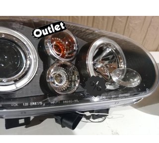 HG FAROS VOLKSWAGEN VW GOLF 4 OJOS ANGEL LED LOOK R32 FONDO