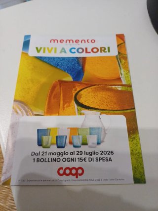 Bollini Coop Memento Vivi a Colori