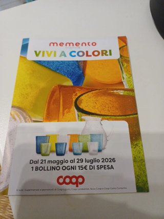 Bollini Coop Memento Vivi a Colori