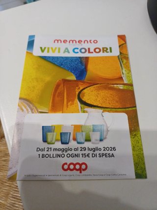 Bollini Coop Memento Vivi a Colori