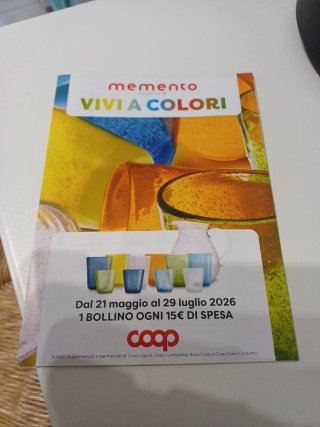 Bollini Coop Memento Vivi a Colori