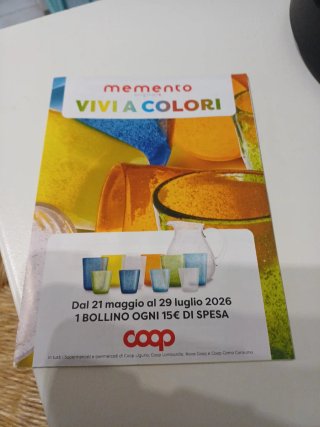 Bollini Coop Memento Vivi a Colori