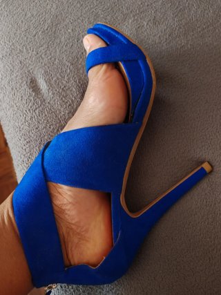 Sandalias azules talla 41