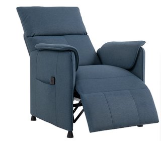 Sillón Reclinable Eléctrico Azul