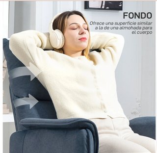 Sillón Reclinable Eléctrico Azul