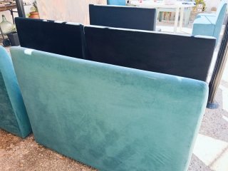 Lote Sofás Negro y Turquesa
