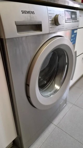 Lavadora Siemens 7kg Carga Frontal Aluminio
