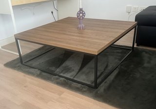 Mesa de centro Conforama 1x1x0,35 m