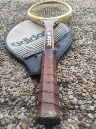 Raqueta Tenis Madera Adidas Ilie Nastase