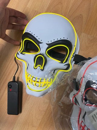Máscaras esqueleto luminosas LED