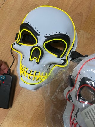 Máscaras esqueleto luminosas LED