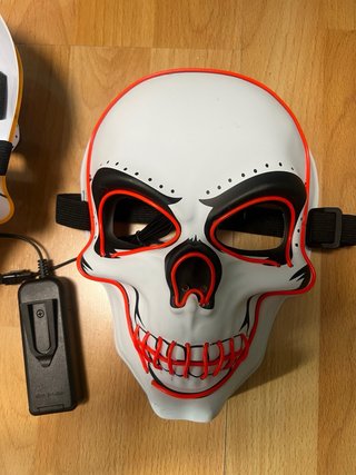 Máscaras esqueleto luminosas LED