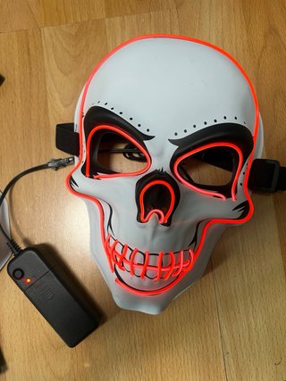 Máscaras esqueleto luminosas LED
