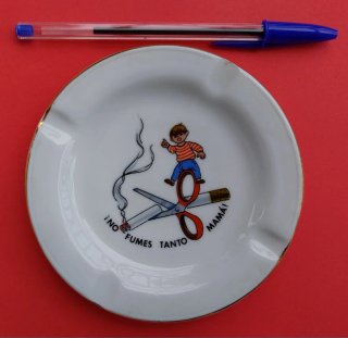 Cenicero porcelana mensaje Nuevo