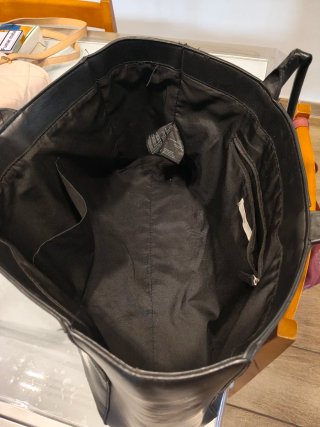 Bolso Negro Piel Sintética HM