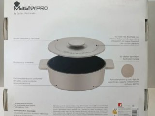 Olla 5.8L Hierro Fundido MasterPro 29cm  Beige