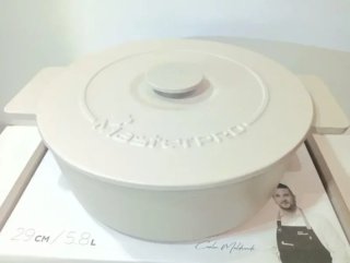 Olla 5.8L Hierro Fundido MasterPro 29cm  Beige