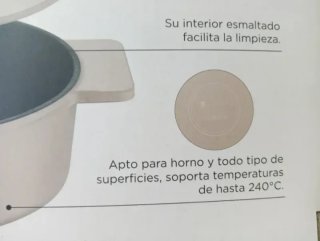 Olla 5.8L Hierro Fundido MasterPro 29cm  Beige