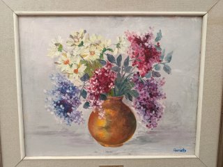 Cuadro Aurioles Óleo sobre Lienzo, Córdoba.