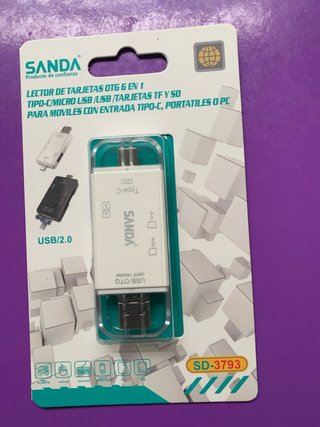 SANDA SD-3793 - Lettore di schede OTG 6 in 1