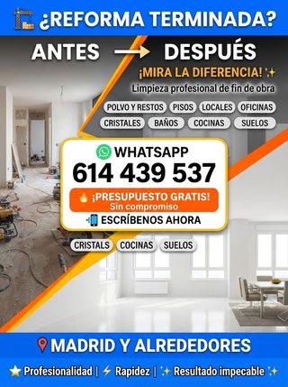 LIMPIEZA DE FIN DE OBRAS
