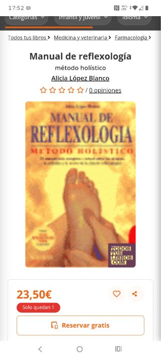 Manual de Reflexología, método Holístico