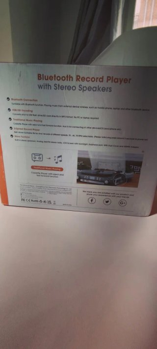 Tocadiscos Bluetooth DIGITNOW! con Altavoces