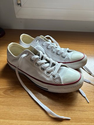 Converse All Star Cuero Blancas