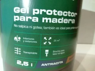 Gel Lasur  Madera Antracita 2,5L PARKSIDE