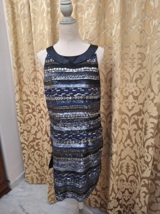 Vestido de fiesta El Corte Inglés pedrería joya