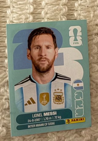 Cromo Lionel Messi Panini Mundial 2026