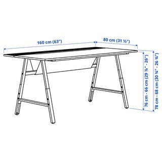 Escritorio Utespelare madera y metal