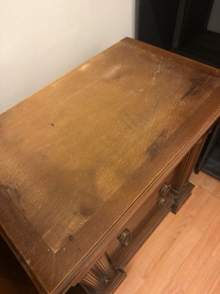 Conjunto Cómoda y Mesitas Madera