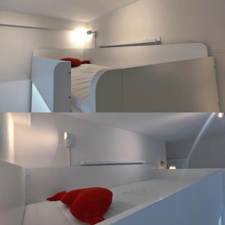 Cama alta SMÅSTAD ikea con escritorio y almacenaje